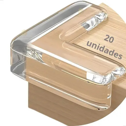Kit 20 Cantoneiras De Silicone Protetor De Quina Bebê Móveis