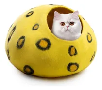 Comprar Cueva Para Gatos Woolygon - Camas De Lana Ecológica - Polka