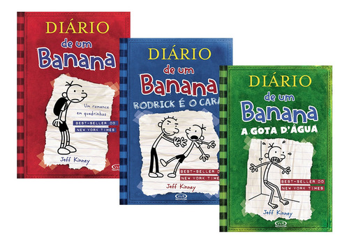 Kit Livro Diário De Um Banana Vol 1 Ao Vol 3