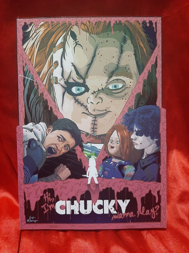 Chucky Cuadros 30 X 20 3d 15