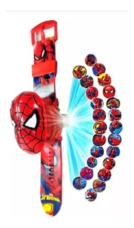 Reloj Proyector Infantil 24 Imagenes Personajes Spiderman