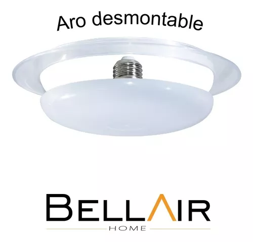 3 Lamparas De Techo Led 36w Foco Ahorrador Luz Fria Bellair