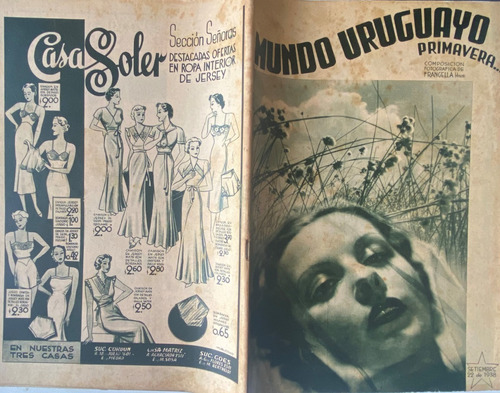 Mundo Uruguayo N° 1013 70 Años Sociedad Amigos Ed Pop 1938