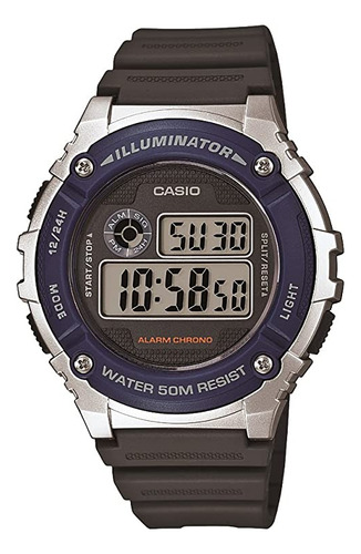 Casio Reloj Iluminador Unisex W-216h-2avf Con Banda De