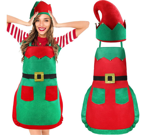 4 Piezas De Disfraz De Elfo Para Mujer, Accesorios De Navida