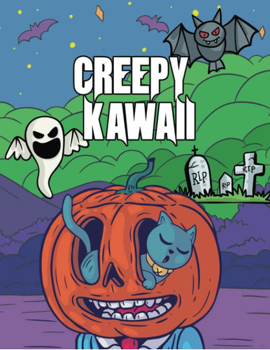 Libro: Creepy Kawaii: Horror, Spooky And Cute Coloring Pages