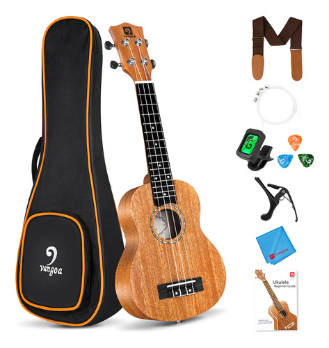 Vangoa Ukelele Soprano - Kit De Ukelele Hawaiano Acustico De