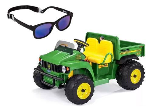 Jipe Elétrico John Deere Gator Hpx Com Óculos De Sol