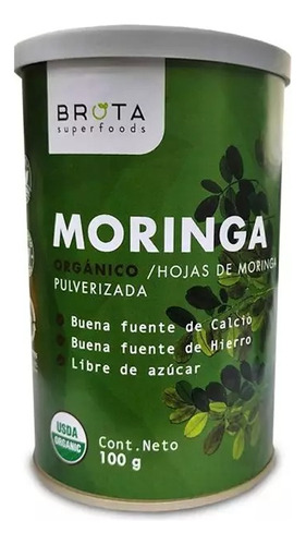 Moringa 100% Organica Brota 100 Gr. 