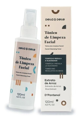 Loção Tônica De Limpeza Facial Della E Delle 120ml