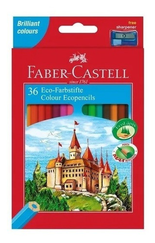 Lapices Pinturita Faber X 36 Colores Largos Arte Escolar