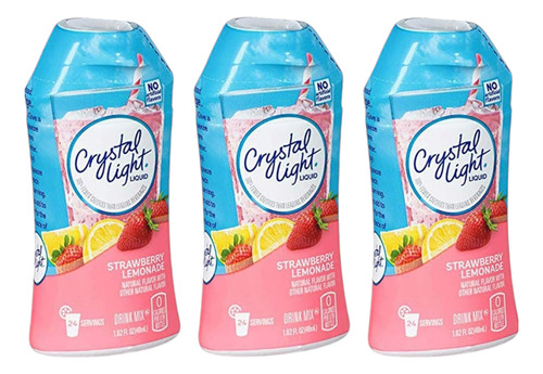 Crystal Light Kit Sin Azúcar Sabor Limonada Fresa