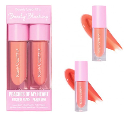 Rubor Liquido Barely Blushing Beauty Creations Tono del maquillaje Peaches Of My Heart