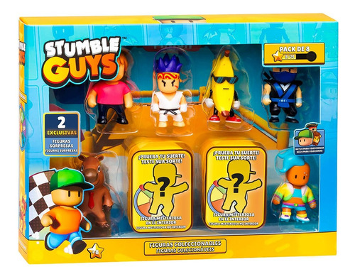 Stumble Guys Pack X8 Figuras 