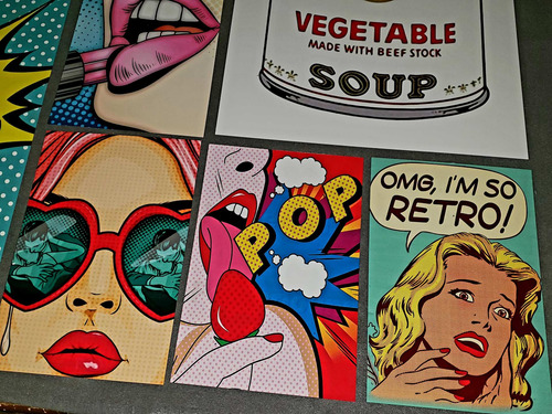 Poster Cuadro Cartel Aluminio Pop Art Decorativo Arte Pop