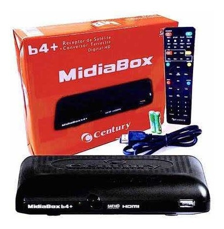 Receptor + Conversor Midiabox B3 Century Midia Box