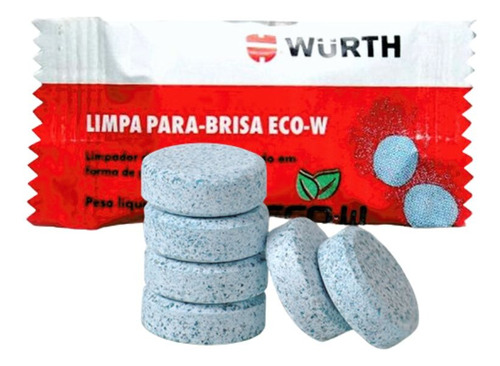 10 Unidade De Pastilha Limpa Parabrisa Eco-w Wurth 5g