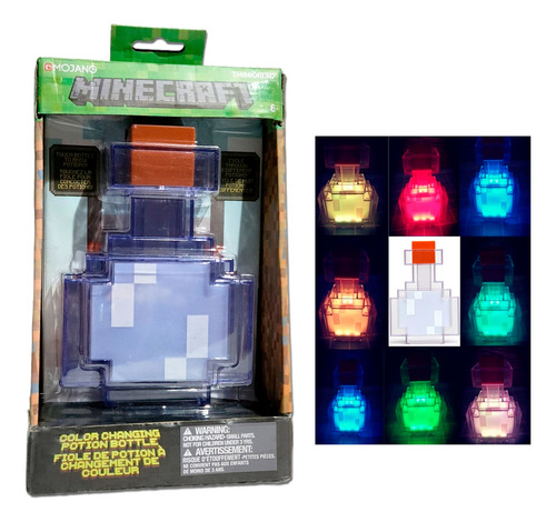 Lámpara Poción Mincraf Led Usb Recargable Gamer