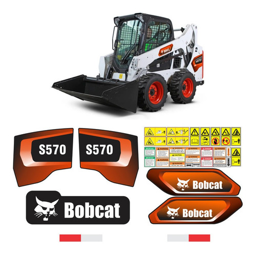 Calcomanias Para Minicargador Bobcat S570 Diseño Nuevo