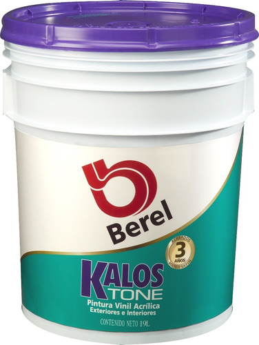 Berel Kalos Tone Pintura Base Agua 19lt