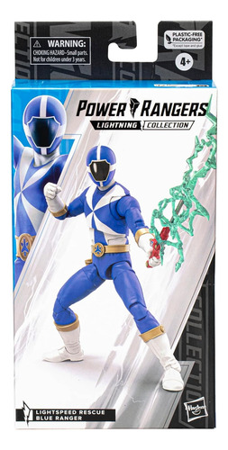 Power Ranger Azul - Lightspeed Rescue - Lightning Collection