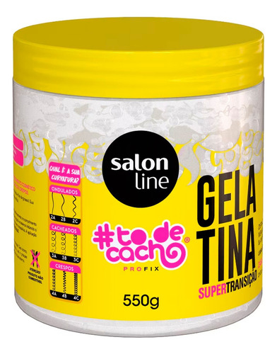 Salon Line To De Cacho Gelatina Super Antifrizz X 550ml