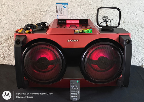 Equipo De Sonido Sony Genezi Go Fst-gtk1i Rojo Funcionando Rojo 150 W (Usado)