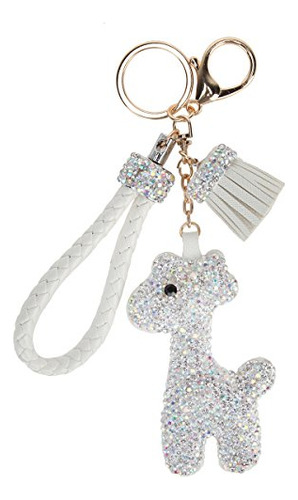 Fawziya Keychain Cute Giraffe Bling Rhines B07jjt1832_060424