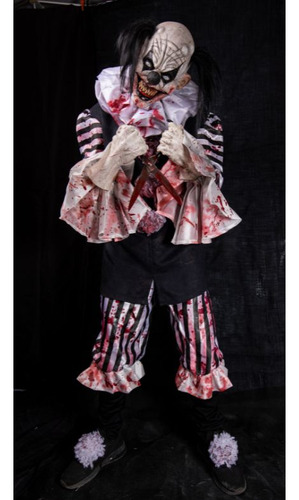 Disfraz Payaso Diabolico Carnevil Clown Terror Halloween