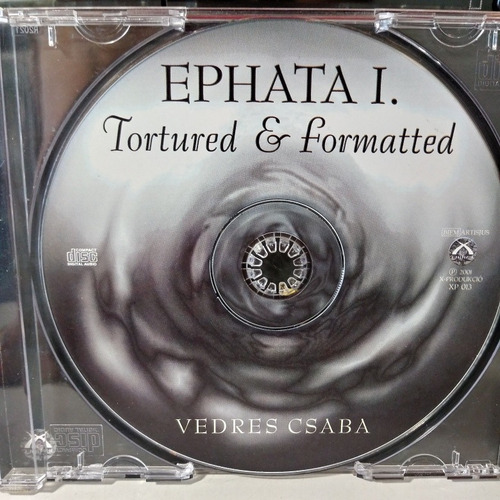 Vedres Csaba Ephata I Tortured & Formatted Avant Garde Cd (Usado)