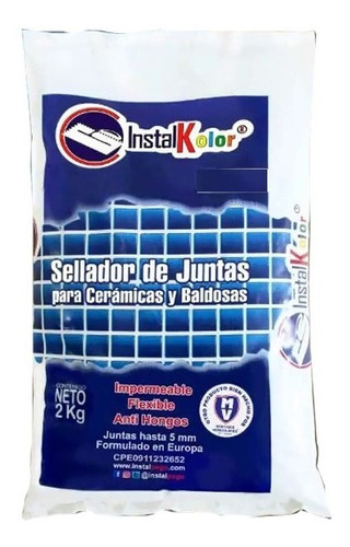 Instalkolor Blanco 2kg Sellador Juntas Morteros Venezolanos