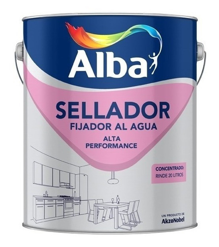 Sellador Fijador Al Agua Acrílico Alba X 20 Lts.