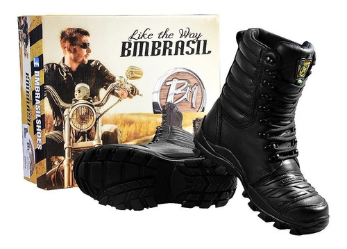 Coturno Bota  Motoqueiro Militar Feminina