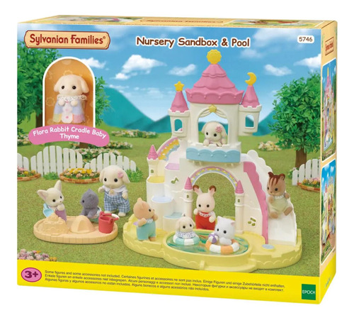 Sylvanian Families Piscina Caixa De Areia Jardim Da Infância