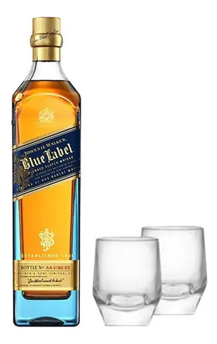 Kit Blue Label 750ml C/ Copo