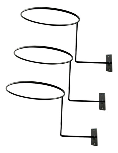 6pcs Soporte Metal For Casco Soporte Pared Sombrero