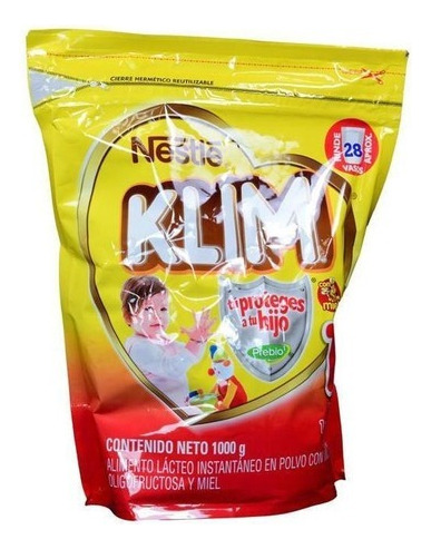 Leche de fórmula en polvo Nestlé Klim 1+ con Miel sabor miel en bolsa de 1 de 1kg - 12 meses a 3 años