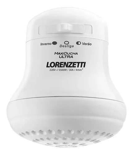 Chuveiro elétrico de parede Lorenzetti Maxi Ducha Ultra branco 3....