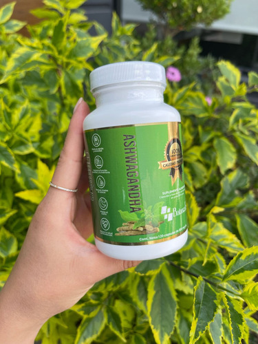Ashwagandha Raíz 100% Pura 120 Caps Ksm-66 Premium Sin Sabor