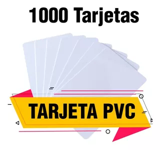 Tarjetas 1000 Pvc Blancas Impresoras Zebra Datacard Evolis