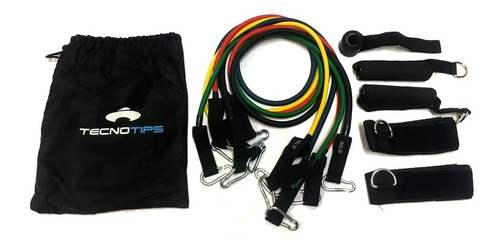 Imagen 1 de 10 de Set Bandas Sogas Elasticas Ejercicio Musculacion Tecnotips