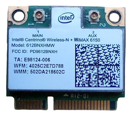 Placa De Red Inalambrica Wifi Pcie Notebook Intel Wimax 6150