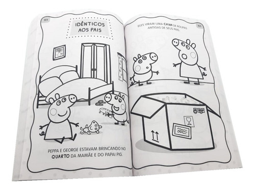 Imagem 3 de 3 de Livro Infantil 365 Desenhos Para Colorir - Peppa Pig
