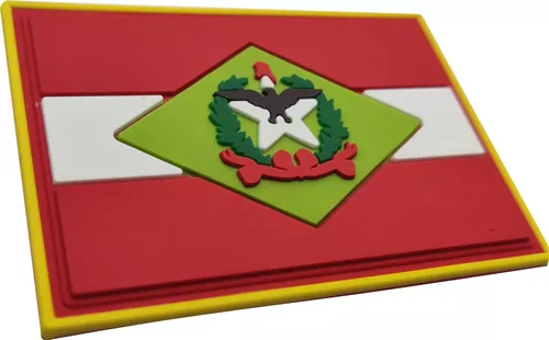 Patch Bandeira Santa Catarina Emborrachado Airsoft - Ponto