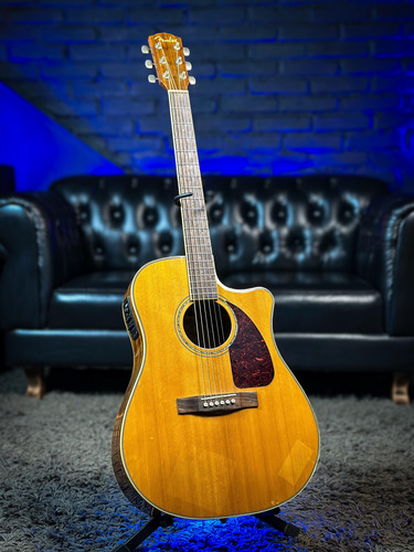 Fender Dreadnought Cd220sce Exotic Ovangkol 2011 Natural. (Usado)