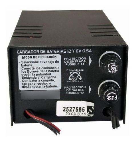 Imagen 3 de 3 de Cargador Inteligente Automatico Baterias Secas 6v Y 12v 0.5a