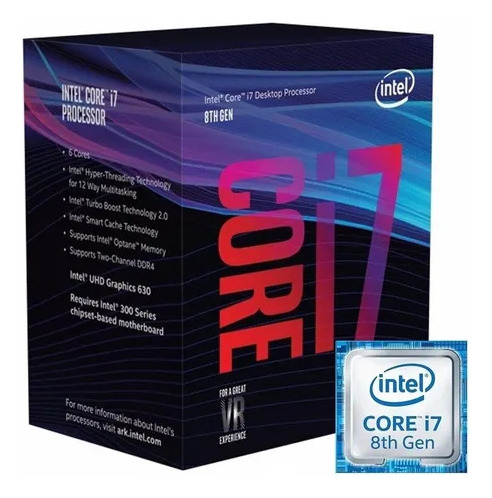 Procesador Gamer Intel Core I7-8700 4.6 Ghz +cooler Original (Usado)