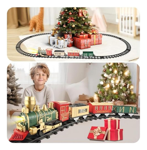 & Juego De Tren De Juguete For Niños Con Decoración