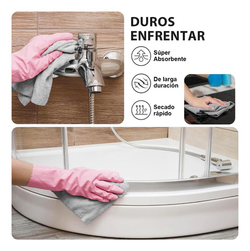 50 Trapos De Limpieza Paño Microfibra Toalla Multiusos 25x25