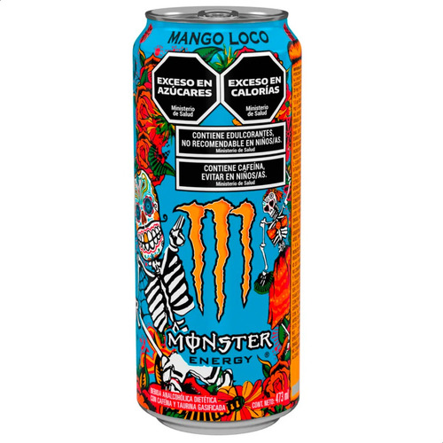 Monster Energy Mango Loco Bebida Energizante Lata - Pack